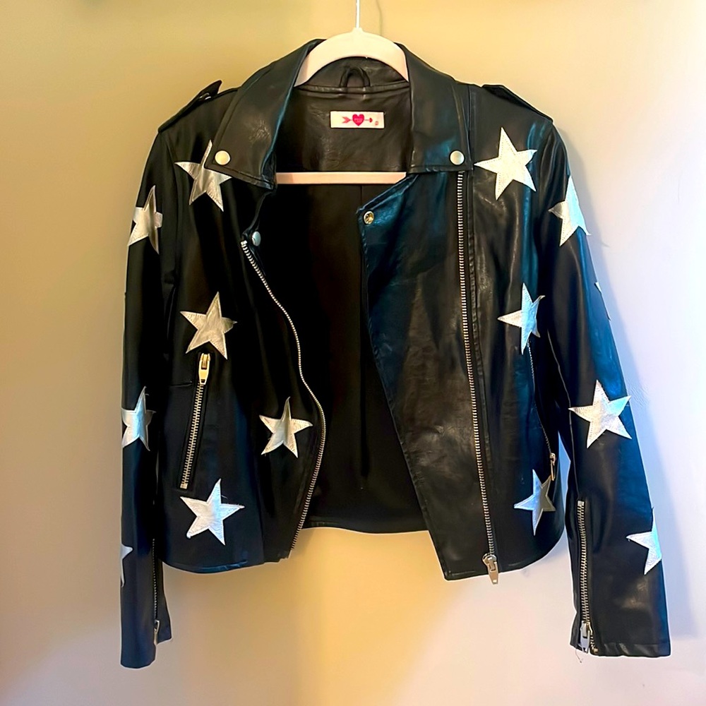 Buddy Love star leather jacket.
